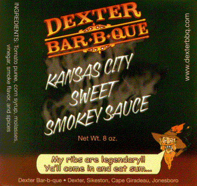 Dexter Bar-B-Que Kansas City Sweet Smokey Sauce