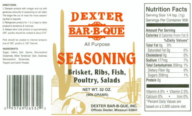 Dexter Bar-B-Que Seasoning